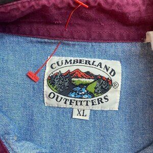 Vintage Cumberland Outfitters County Western Aztec 90’s button down shirt sz XL